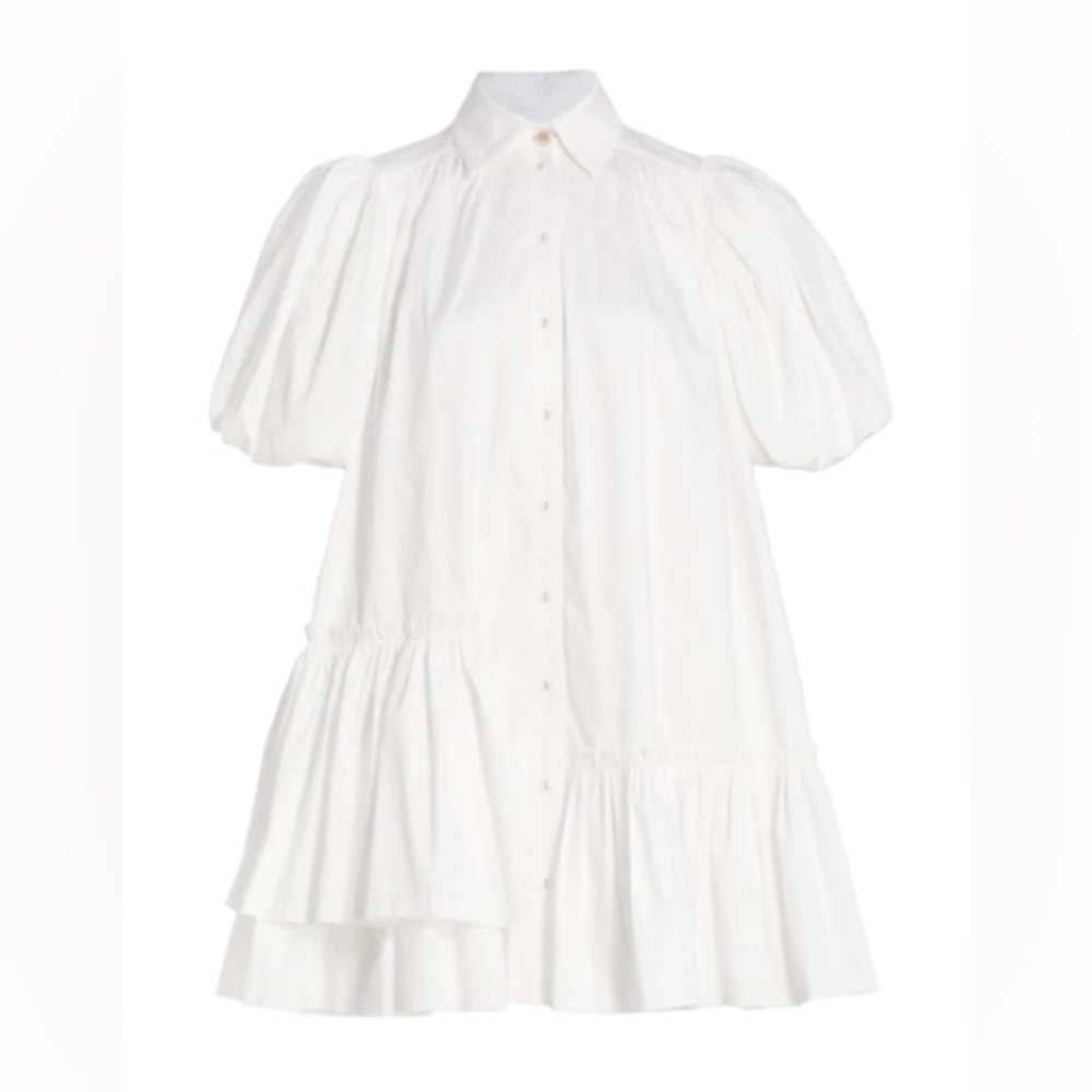 Aje Ambience Puff-sleeve Shirt Dress